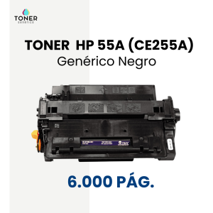 Toner HP 55A (CE255A) negro