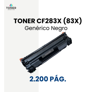 Toner HP CF283X (83X) negro
