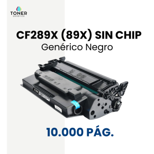 Toner HP CF289X (89X) SIN CHIP negro