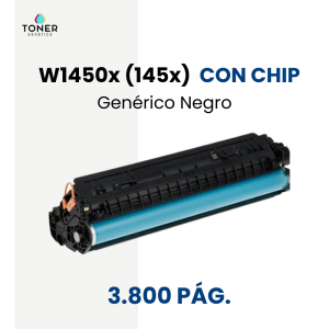 Toner HP W1450X (145X) CON CHIP - negro