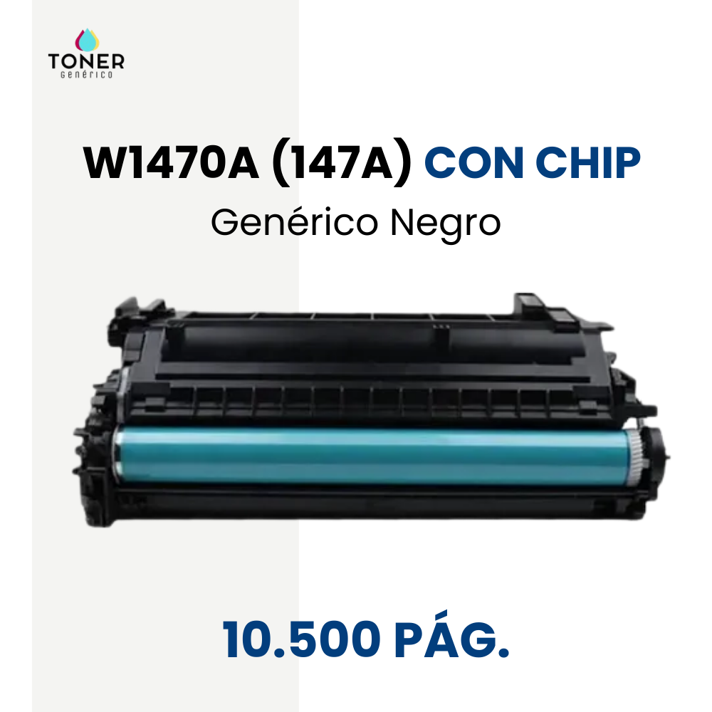 Toner HP W1470A (147A) CON CHIP- negro