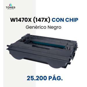 Toner HP W1470X (147X) CON CHIP- negro