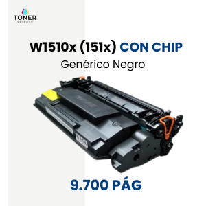 Toner W1510X (151X) CON CHIP - negro