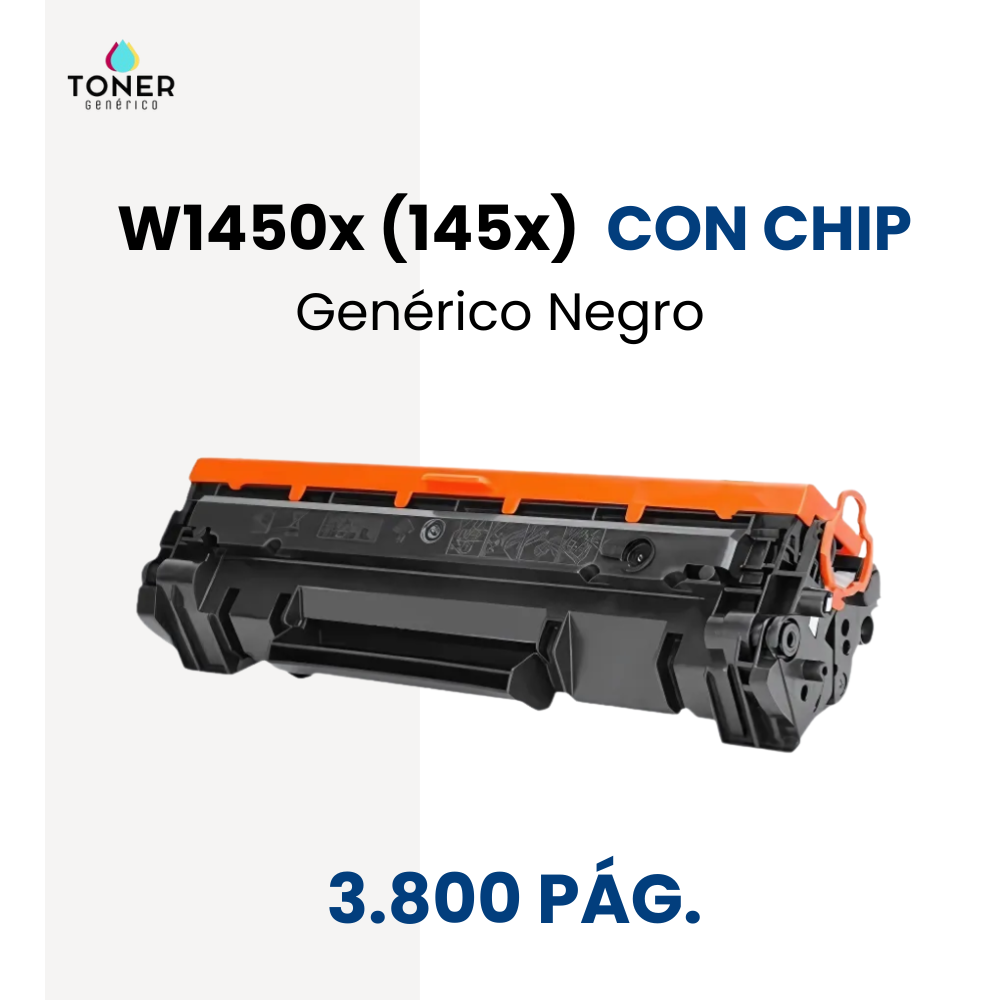 Toner HP W1450A (145A) CON CHIP - negro